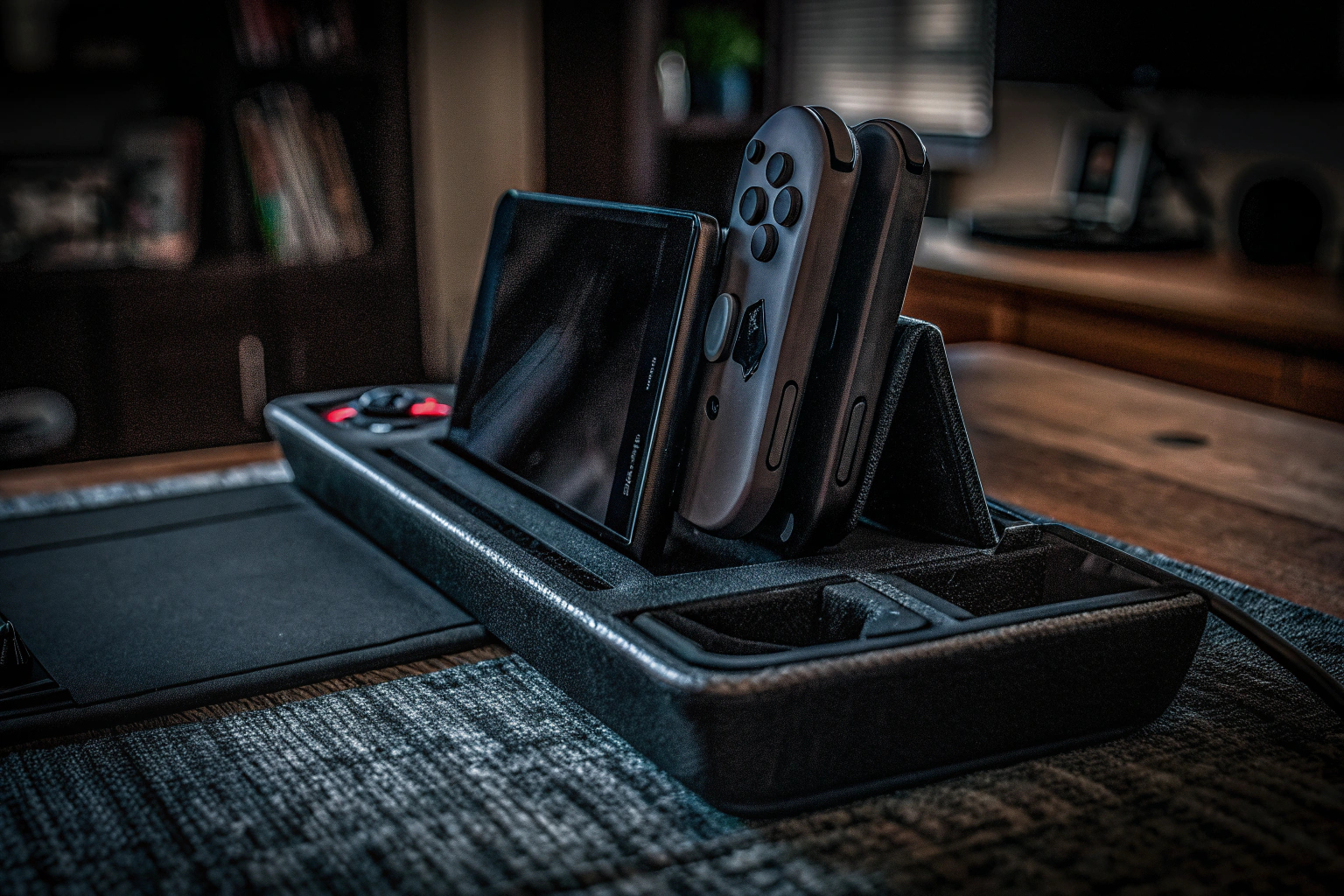 Ein Switch Tester Kit in Aktion, gehalten von einem Gamer. Switch Tester Kit