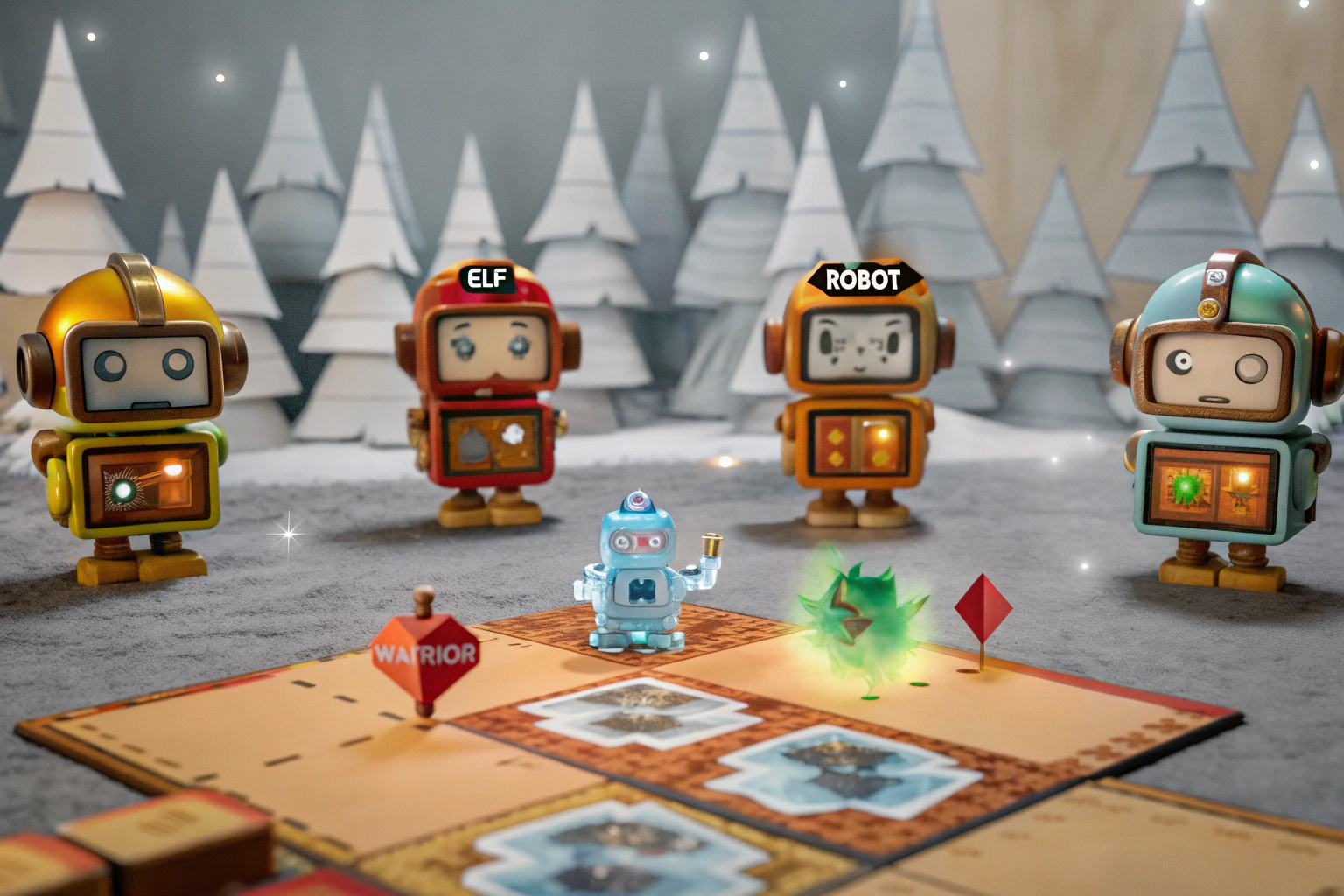 Ein Team, das gemeinsam an einer Herausforderung in einem Spiel arbeitet. Teamarbeit bei einer Spielherausforderung