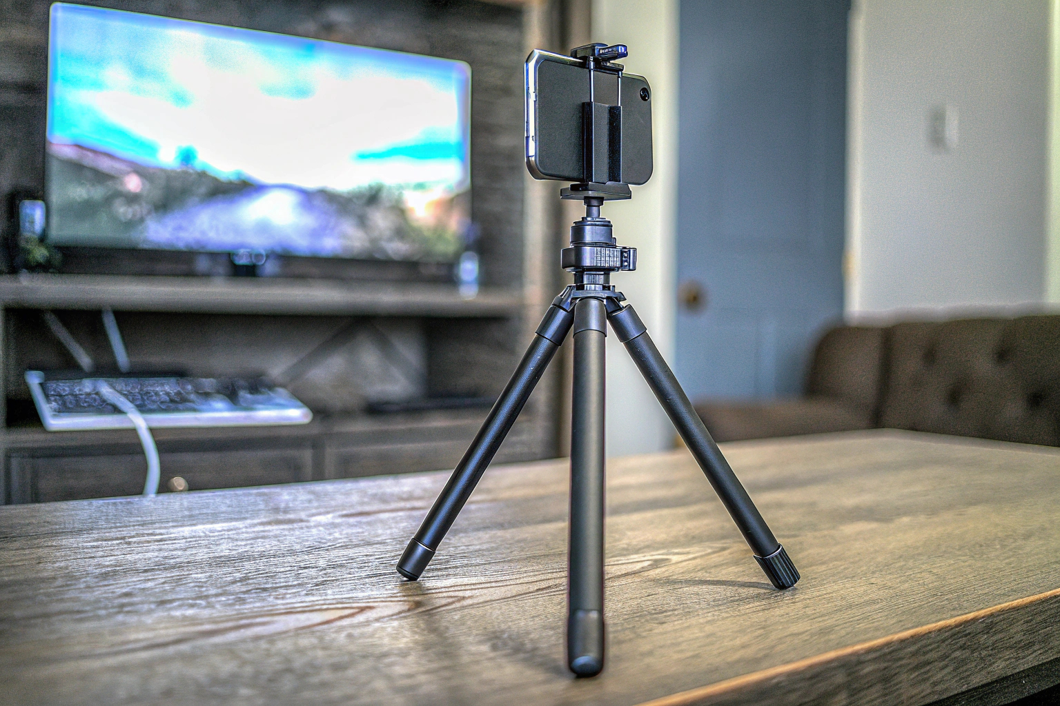 Ein Telepod-Stativ, ideal für vielfältige Aufnahmen und Vlogging. Telepod-Stativ