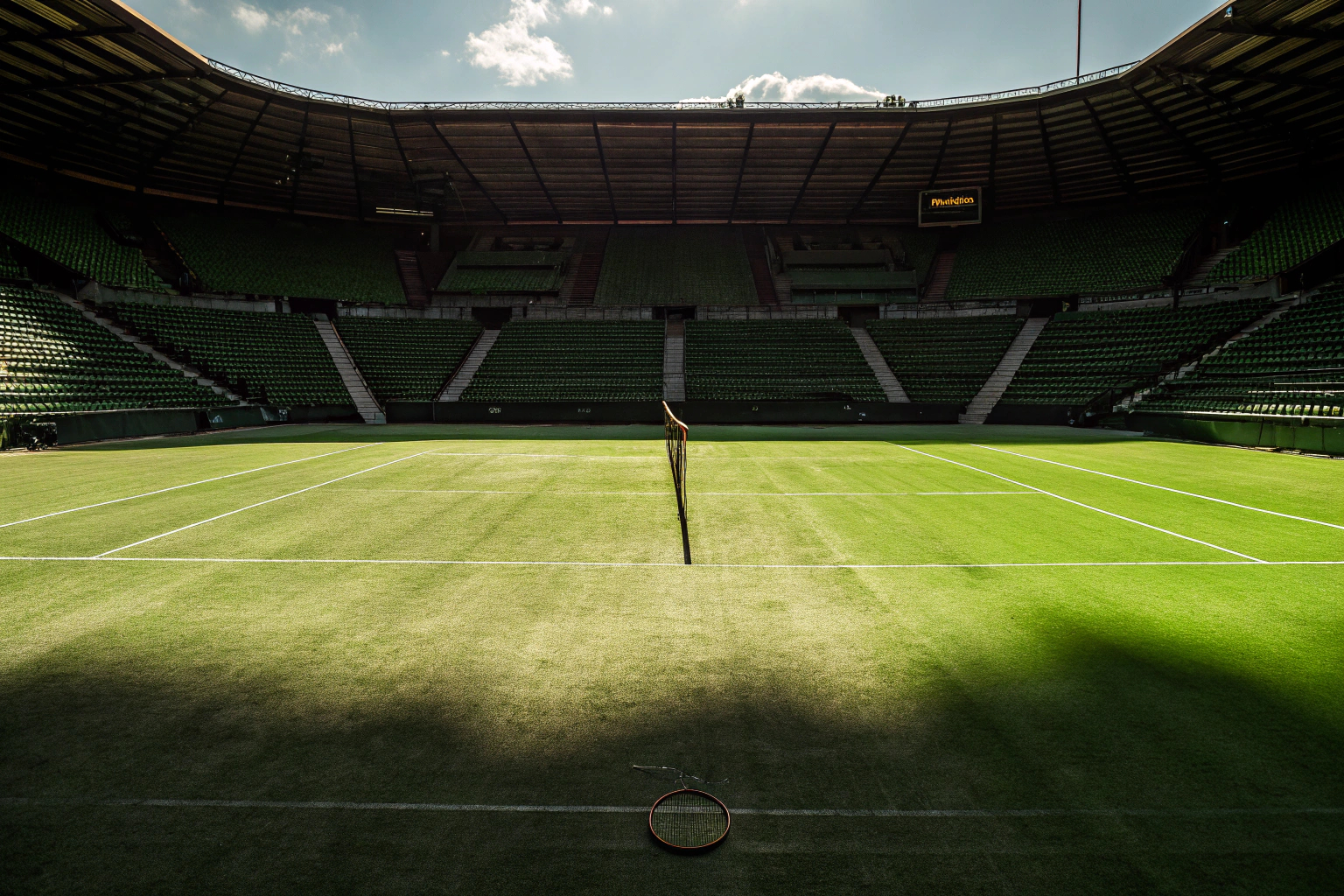 Ein Tennisspieler auf einem berühmten Grand-Slam-Court. Tennis Grand Slam in Top Spin 2K25