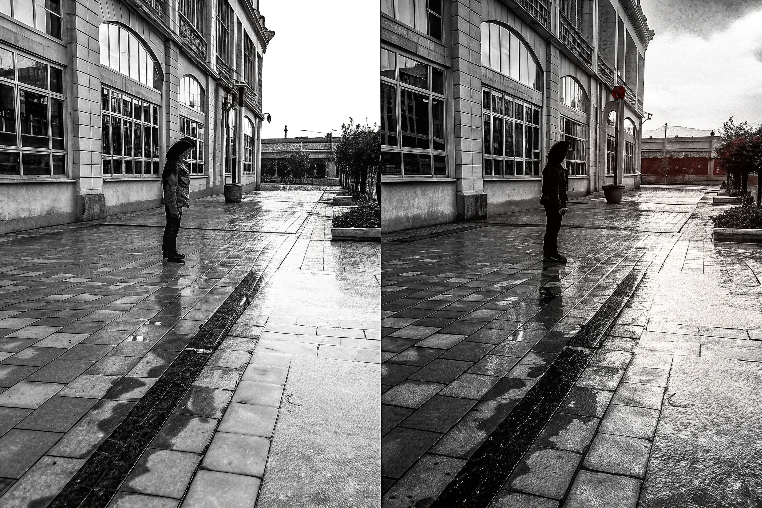 Ein Vergleichsbild von einem Spiel mit und ohne Raytracing Vergleich von Spielgrafiken mit Raytracing und ohne