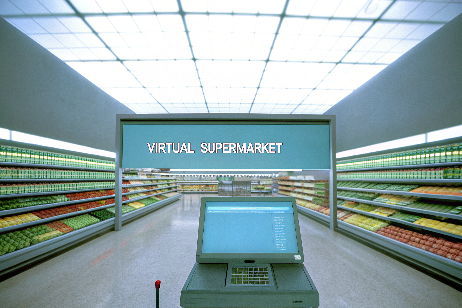 Ein virtueller Supermarkt, den du als Spieler im Supermarkt-Simulator managen kannst. Virtueller Supermarkt im Simulator