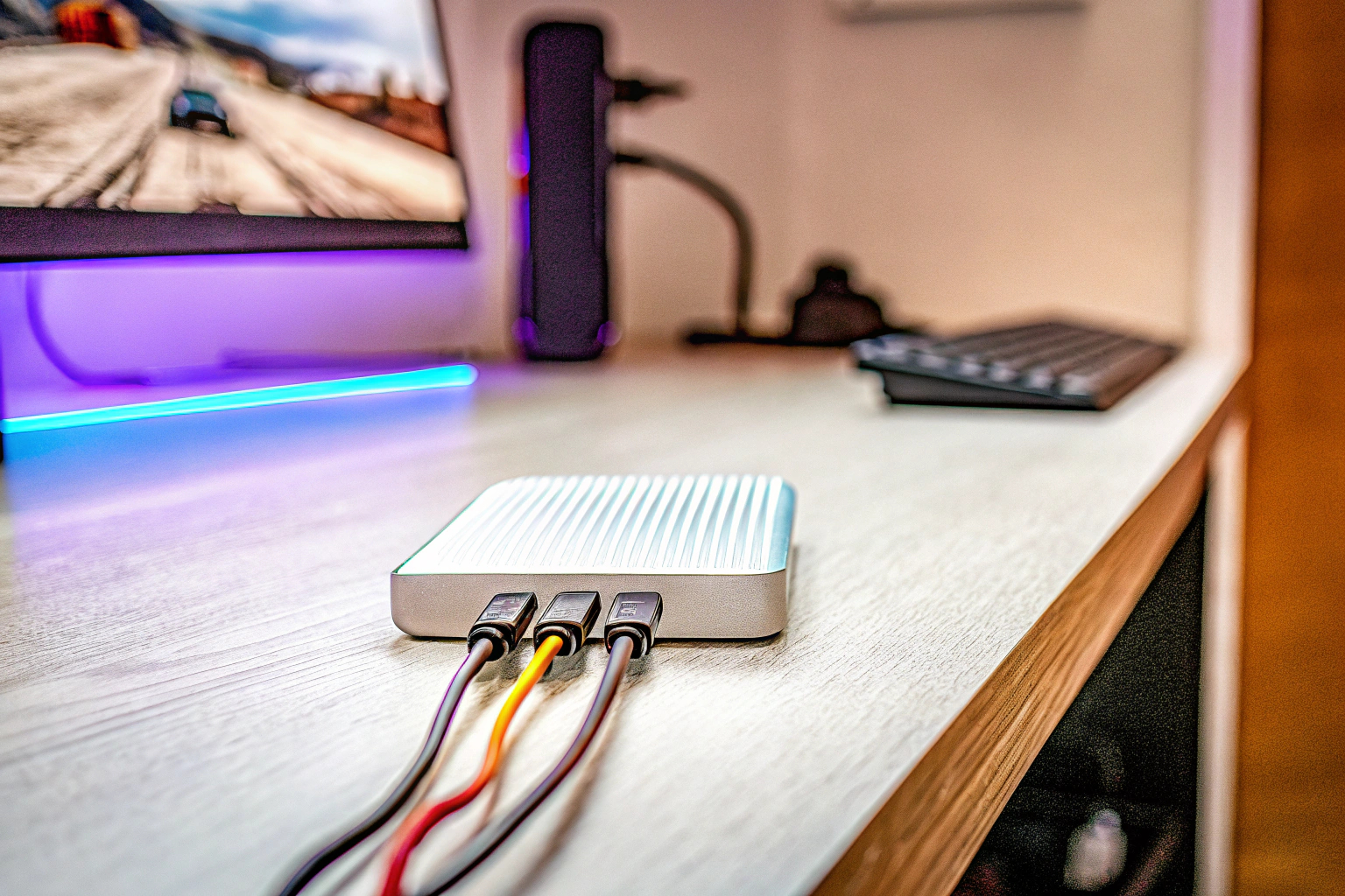 Eine Capture Card zur Erfassung des Konsolenspiels, das im Stream übertragen wird. Capture Card in Anwendung