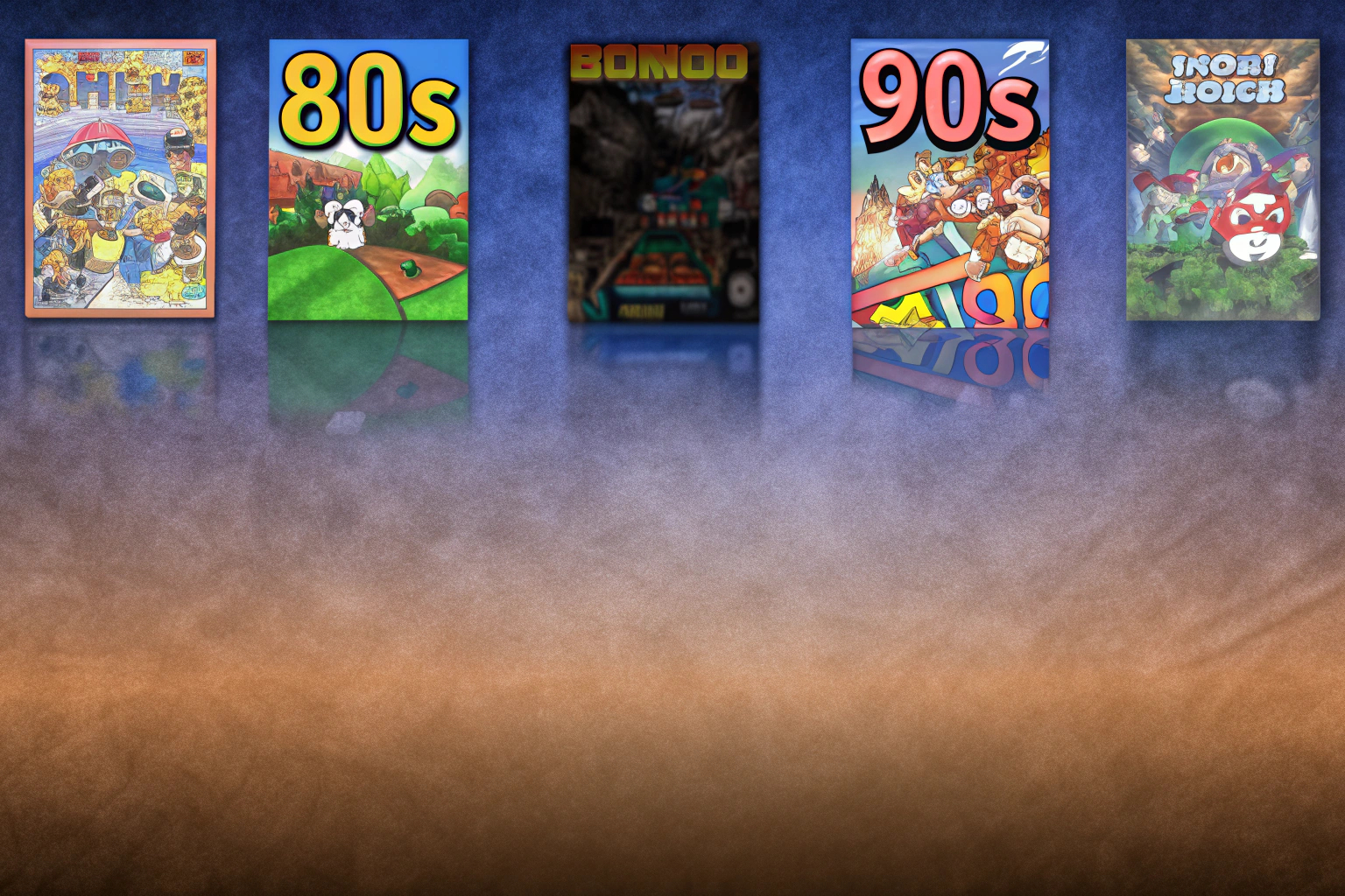 Eine Collage von verschiedenen Retro-Spiel-Covern aus den 80er und 90er Jahren. Retro-Spiel-Cover