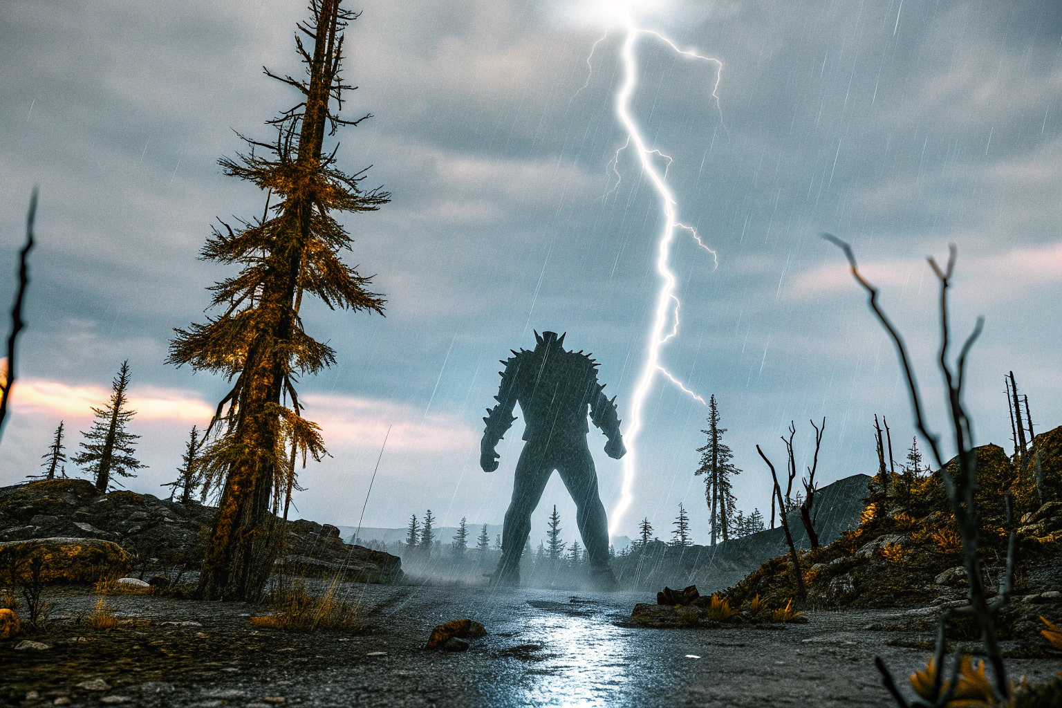 Eine dramatische Szene aus Death Stranding 2, die die Spannung und die Herausforderungen der Bosskämpfe einfängt. Death Stranding 2 Bosskampf