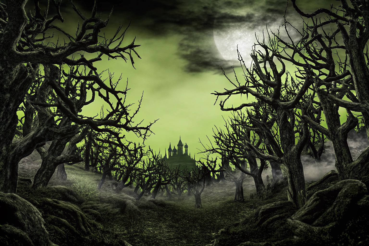 Eine dramatische Szene aus Shadow of the Beast mit dunkler Atmosphäre. Shadow of the Beast Szene