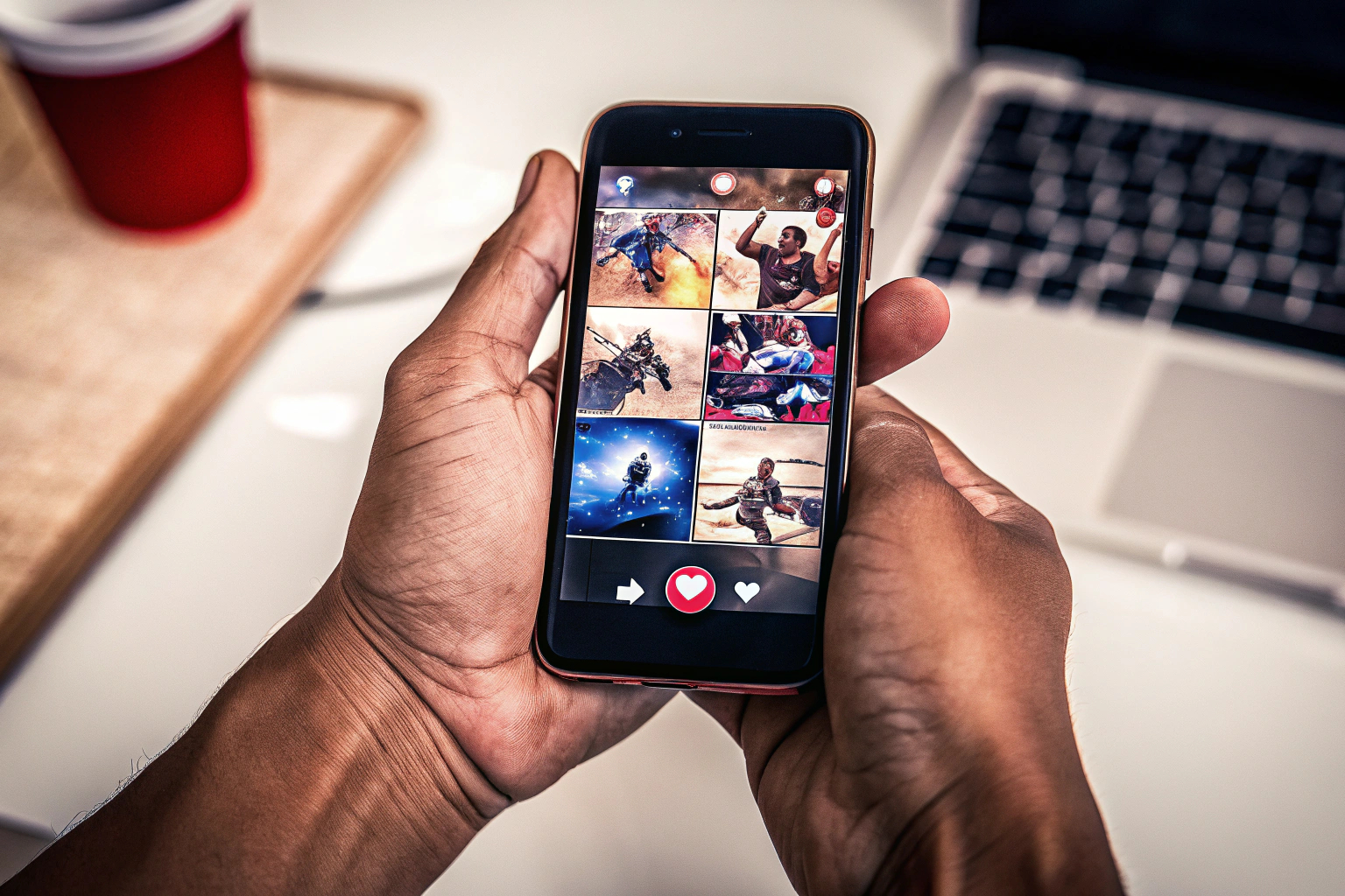 Eine erfolgreiche Gaming-App im App Store mit positiven Bewertungen und hoher Sichtbarkeit. Erfolgreiche App im App Store