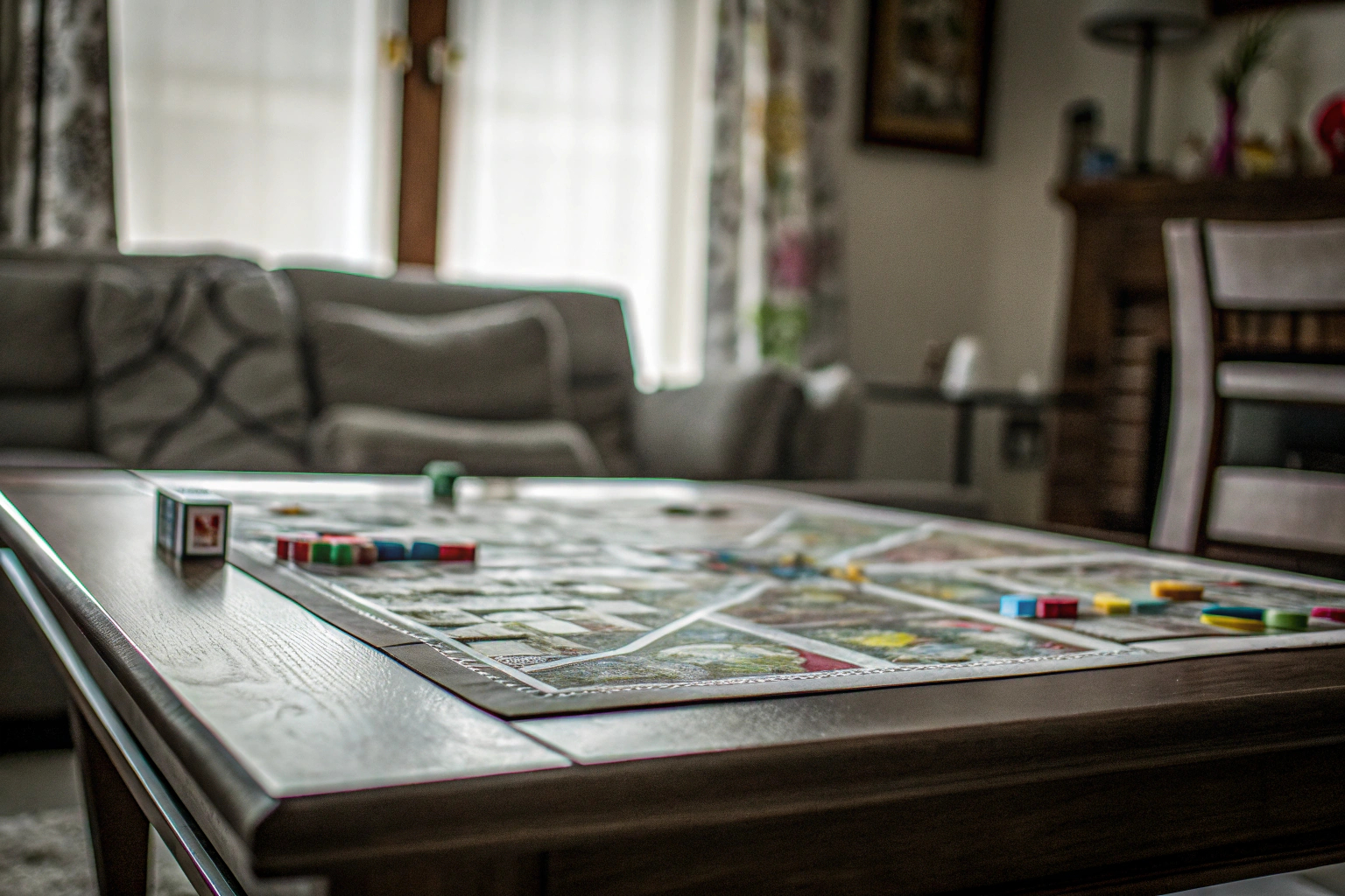 Eine Familie, die das MicroMacro Kids Spiel spielt und gemeinsam Rätsel löst. MicroMacro Kids Spiel