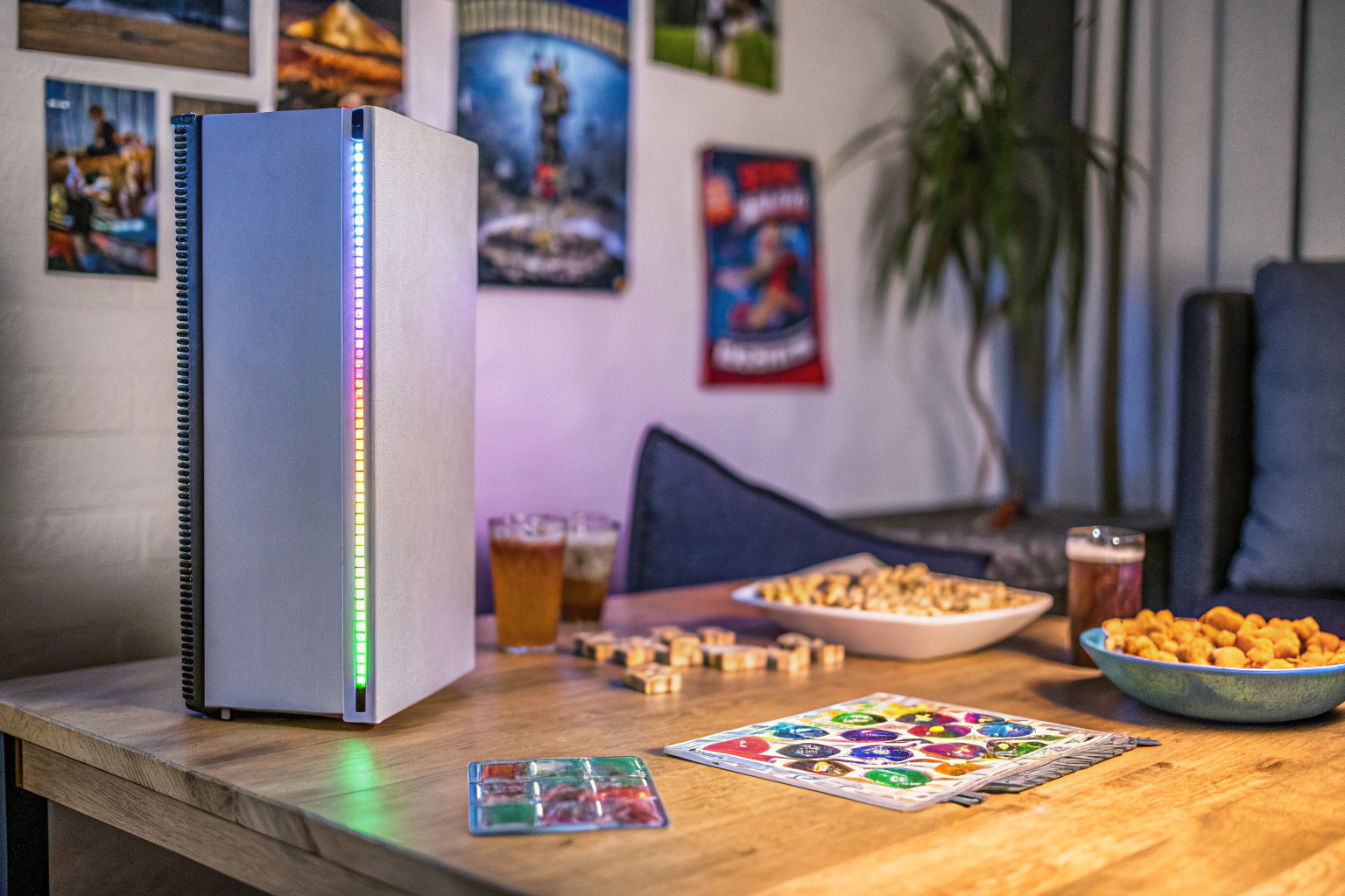 Freunde am PC-Spiel