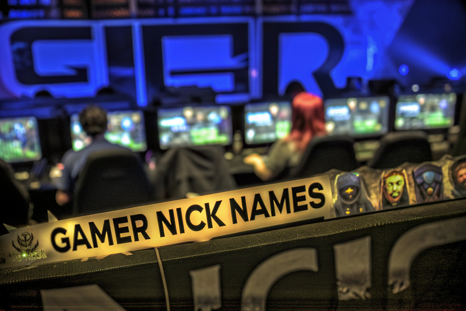 Eine Gruppe von Gamern, die gemeinsam an einem Wettbewerb teilnehmen. Gamer-Gruppe beim Wettbewerb