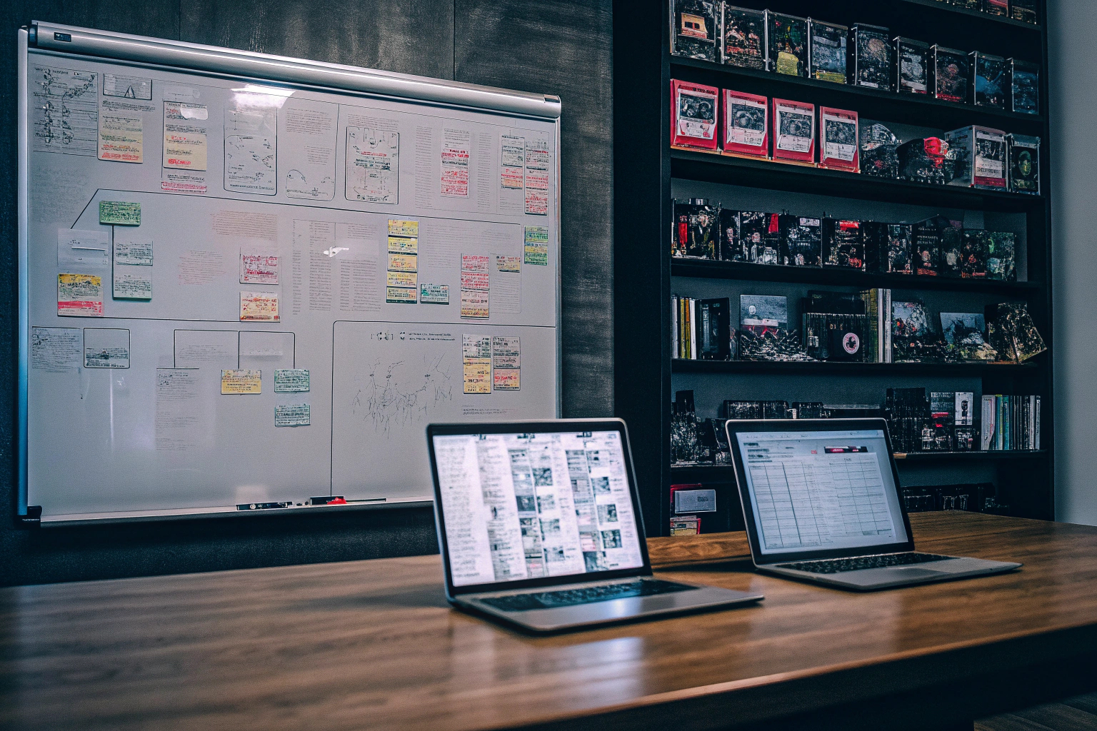 Eine Gruppe von Menschen, die eine Marketingstrategie für ein Gaming-Startup entwickeln Marketingstrategie für ein Gaming-Startup