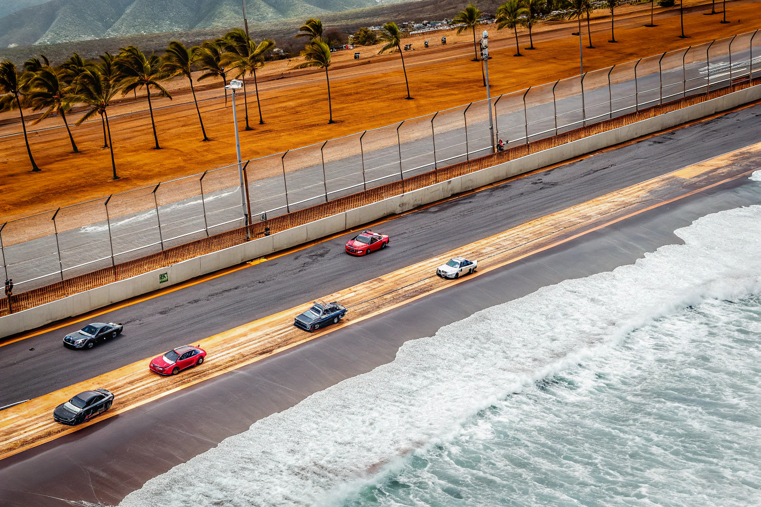 Eine spannende Rennszene aus The Crew Motorfest auf der Insel O’ahu Rennszene The Crew Motorfest