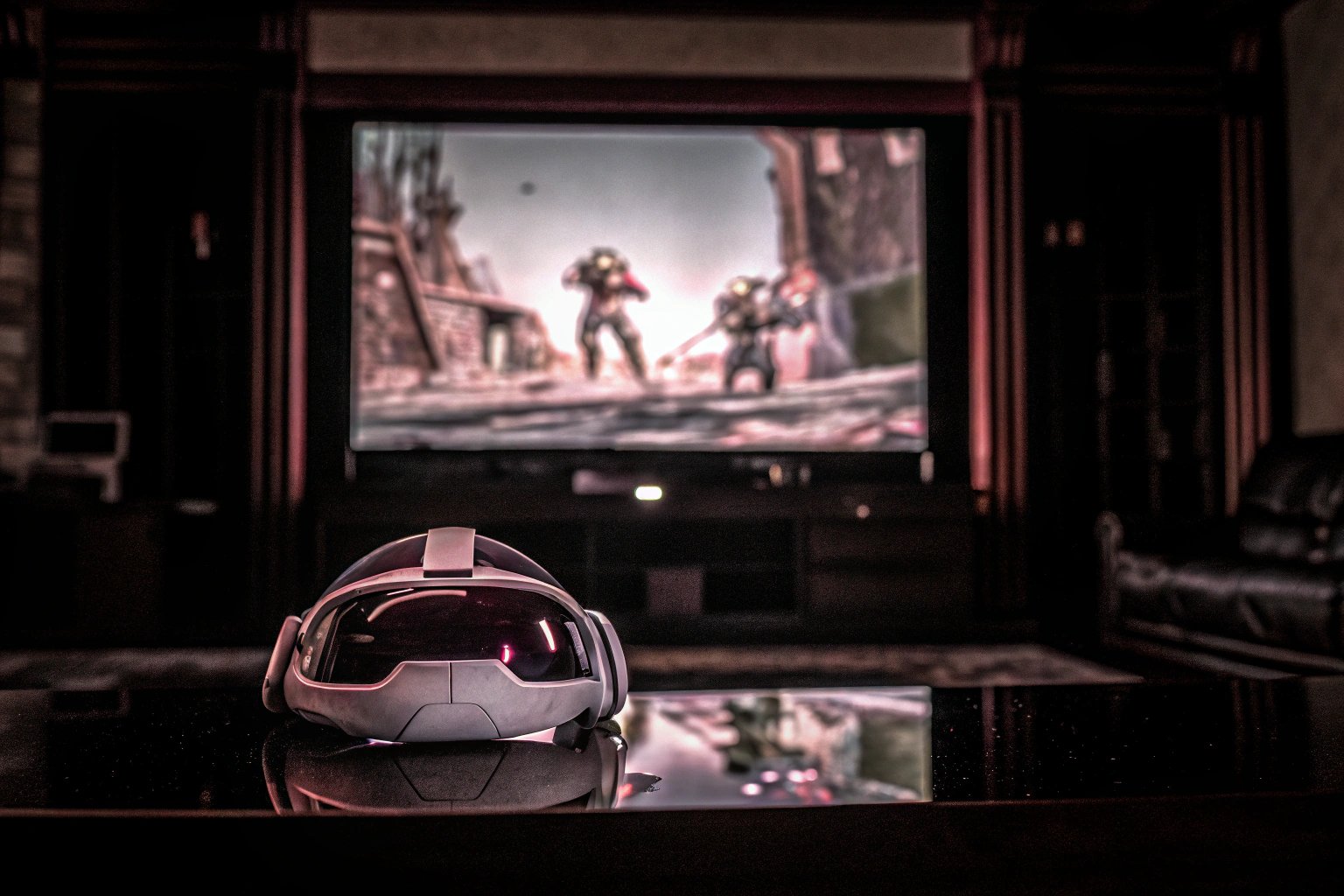 Eine spannende VR-Gaming-Szene mit modernster Technologie VR-Gaming-Session