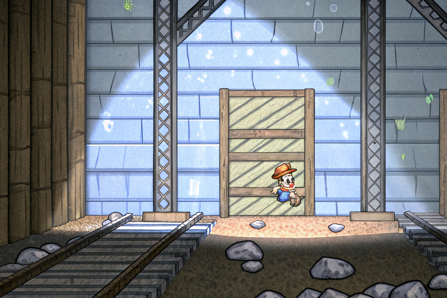 Eine stimmungsvolle Darstellung von Bounty Bob in einem der Minen-Level. Bounty Bob Strikes Back Gameplay