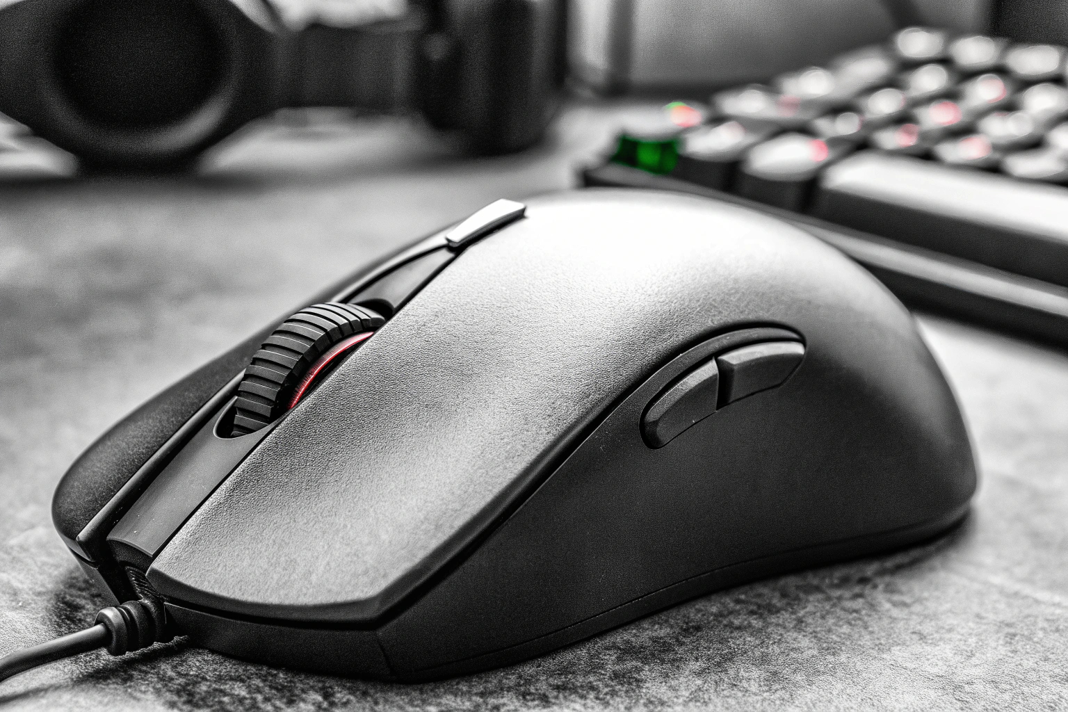 Ergonomisches Design der Razer DeathAdder Essential mit optischem Sensor. Ergonomisches Design der Razer DeathAdder