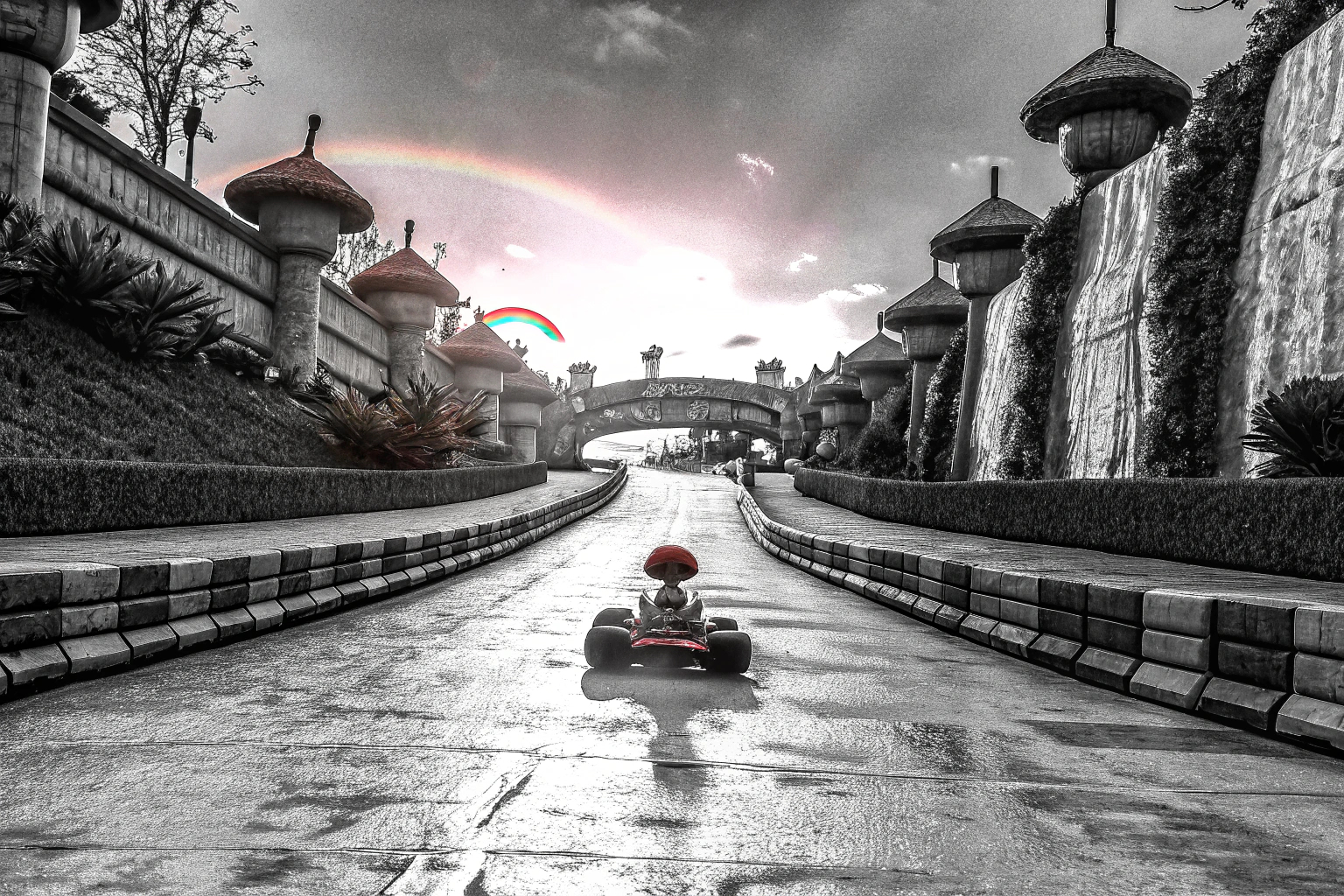 Fesselnde Spielszene in Mario Kart 8 Deluxe mit detailreicher Grafik und farbenprächtigen Rennstrecken. Mario Kart 8 Deluxe Gameplay