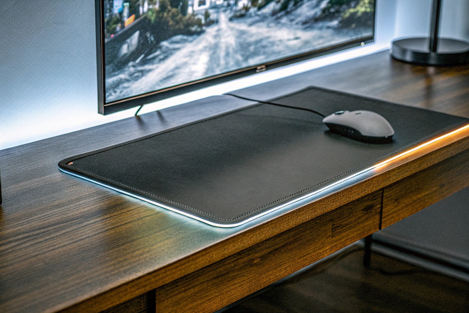 Fnatic MAX Focus 3 L Pro Gaming Mouse Mat in einem eSports-Setup. Fnatic MAX Focus 3 L Pro Gaming Mouse Mat