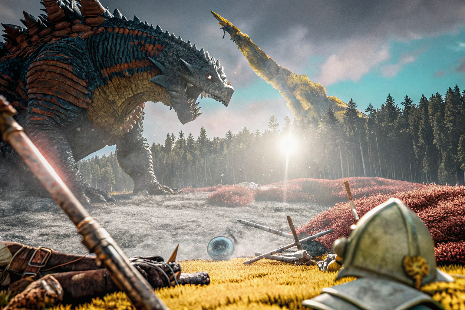 Freunde jagen gemeinsam Monster in Monster Hunter Rise und erleben packende Koop-Momente. Kooperative Jagd in Monster Hunter Rise