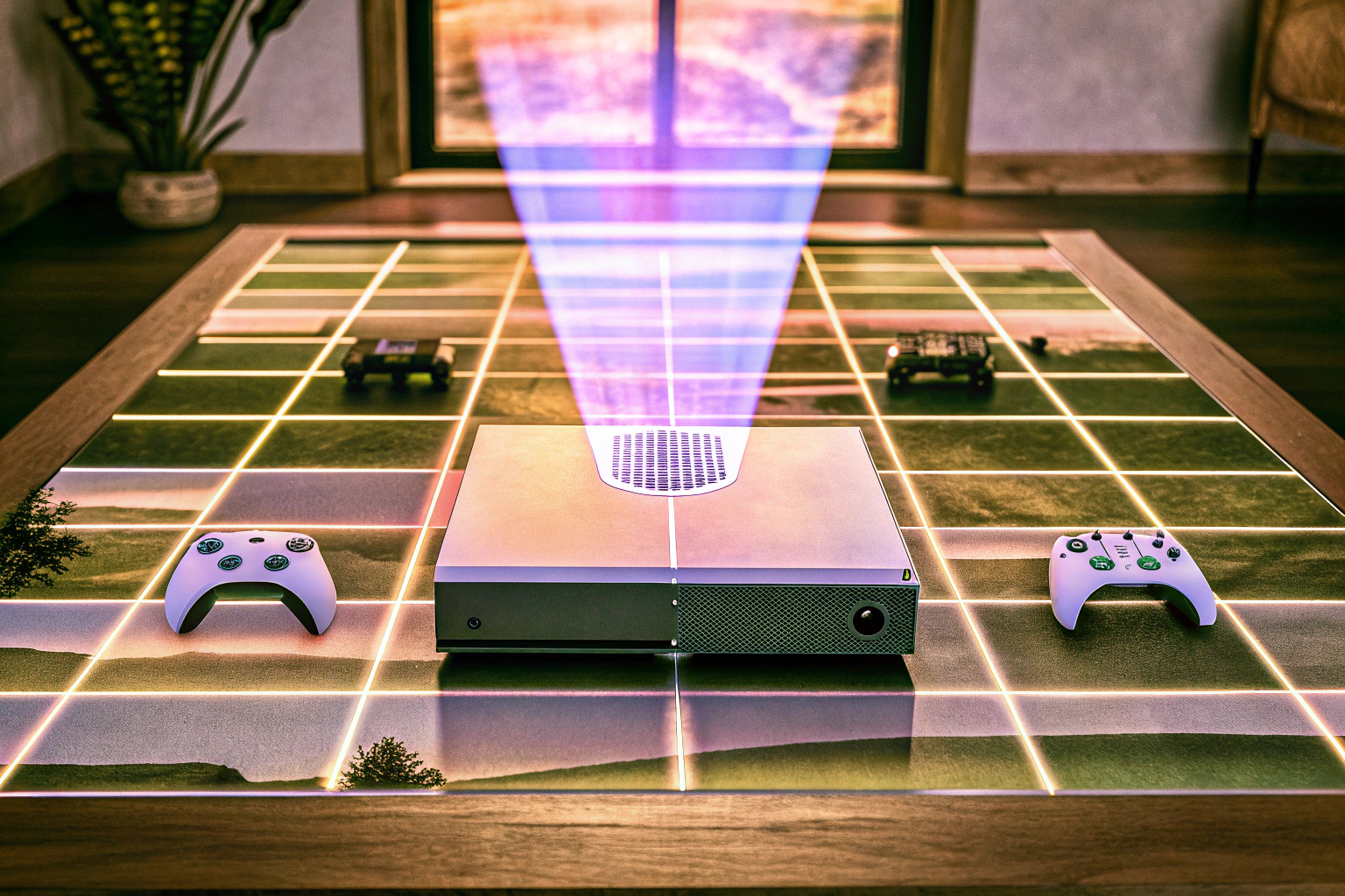 Futuristische Gaming-Technologie, die die nächste Generation des Gamings darstellt. Zukunft der Gaming-Technologie