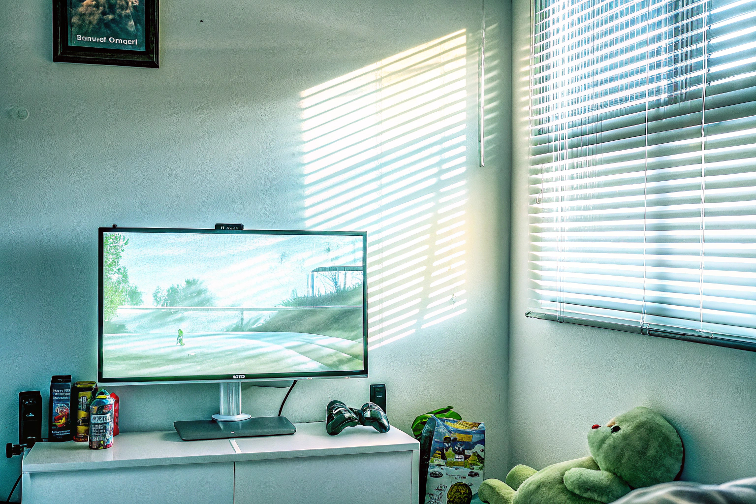 Gamer, die gemeinsam an einem Computer spielen und dabei lachen. Gemeinsames Gaming