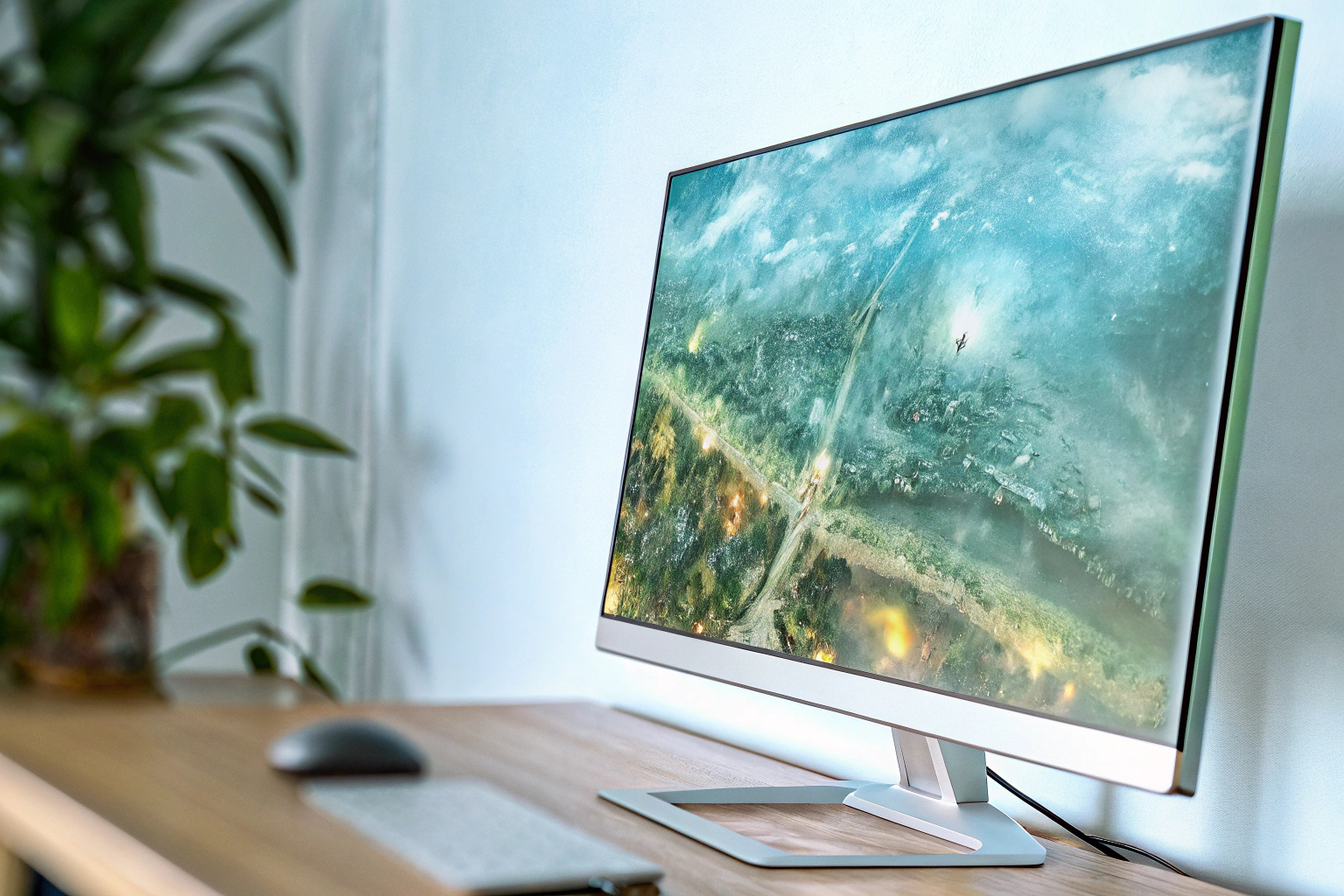 Gaming-Monitor mit hoher Bildwiederholrate und gestochen scharfen Grafiken. Gaming-Monitor mit hoher Bildwiederholrate