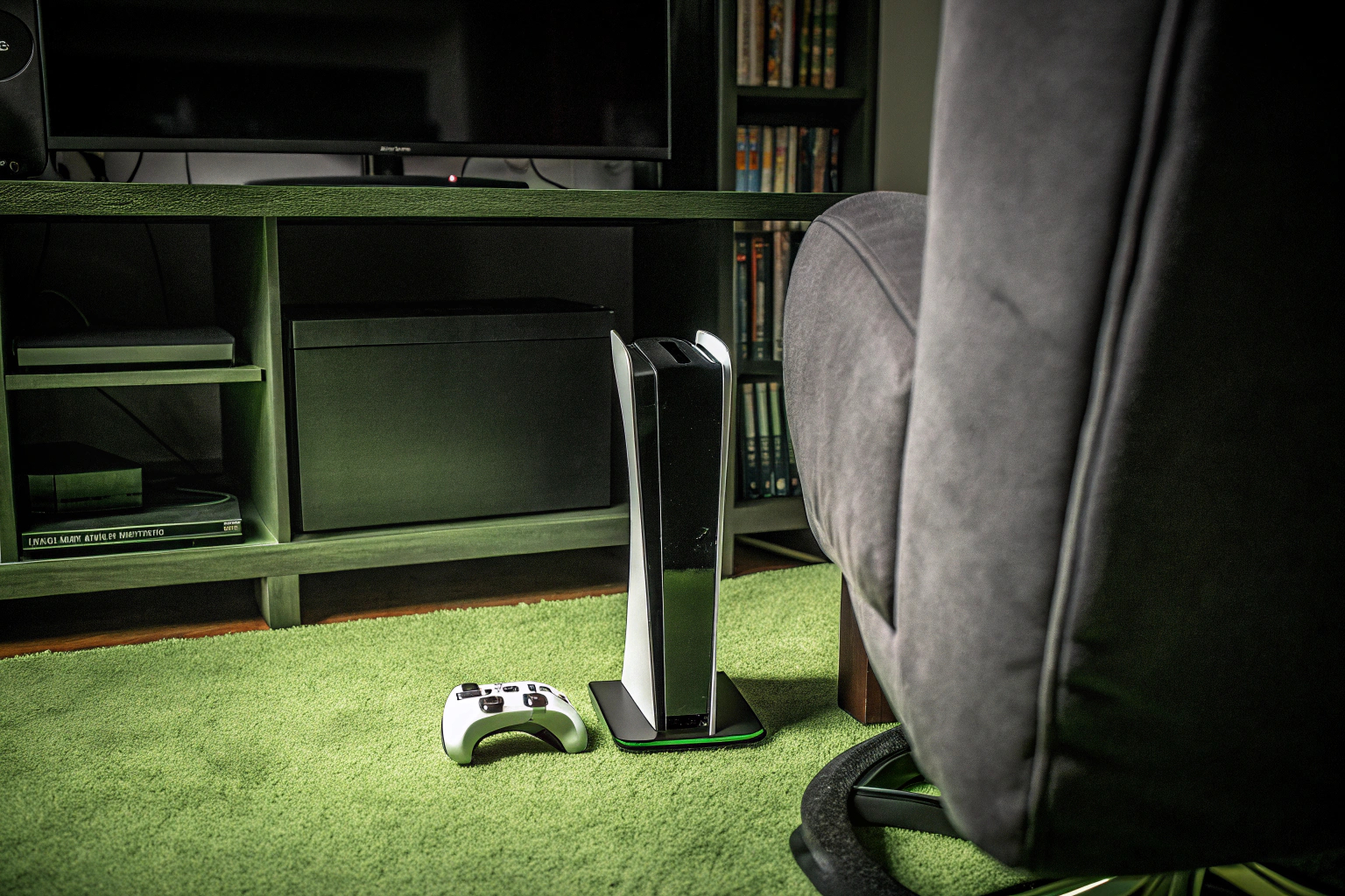 Gaming-Station mit PS5 und Zubehör Gaming-Station mit PS5 und Zubehör