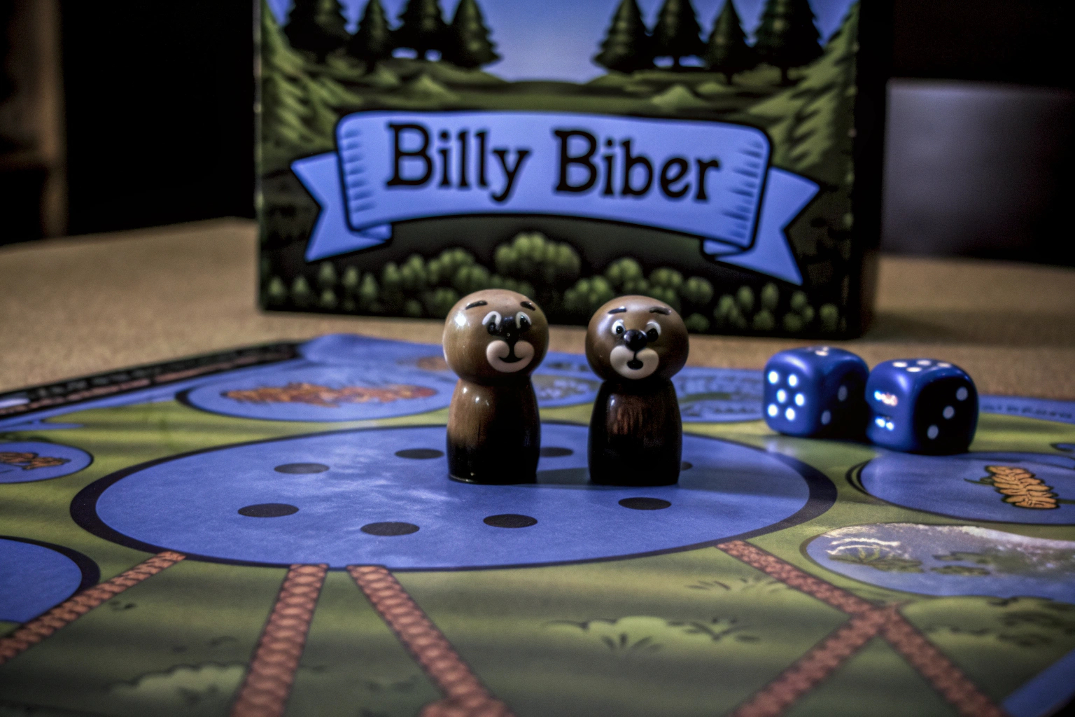 Kinder spielen Billy Biber, ein Geschicklichkeitsspiel. Kinder spielen Geschicklichkeitsspiel