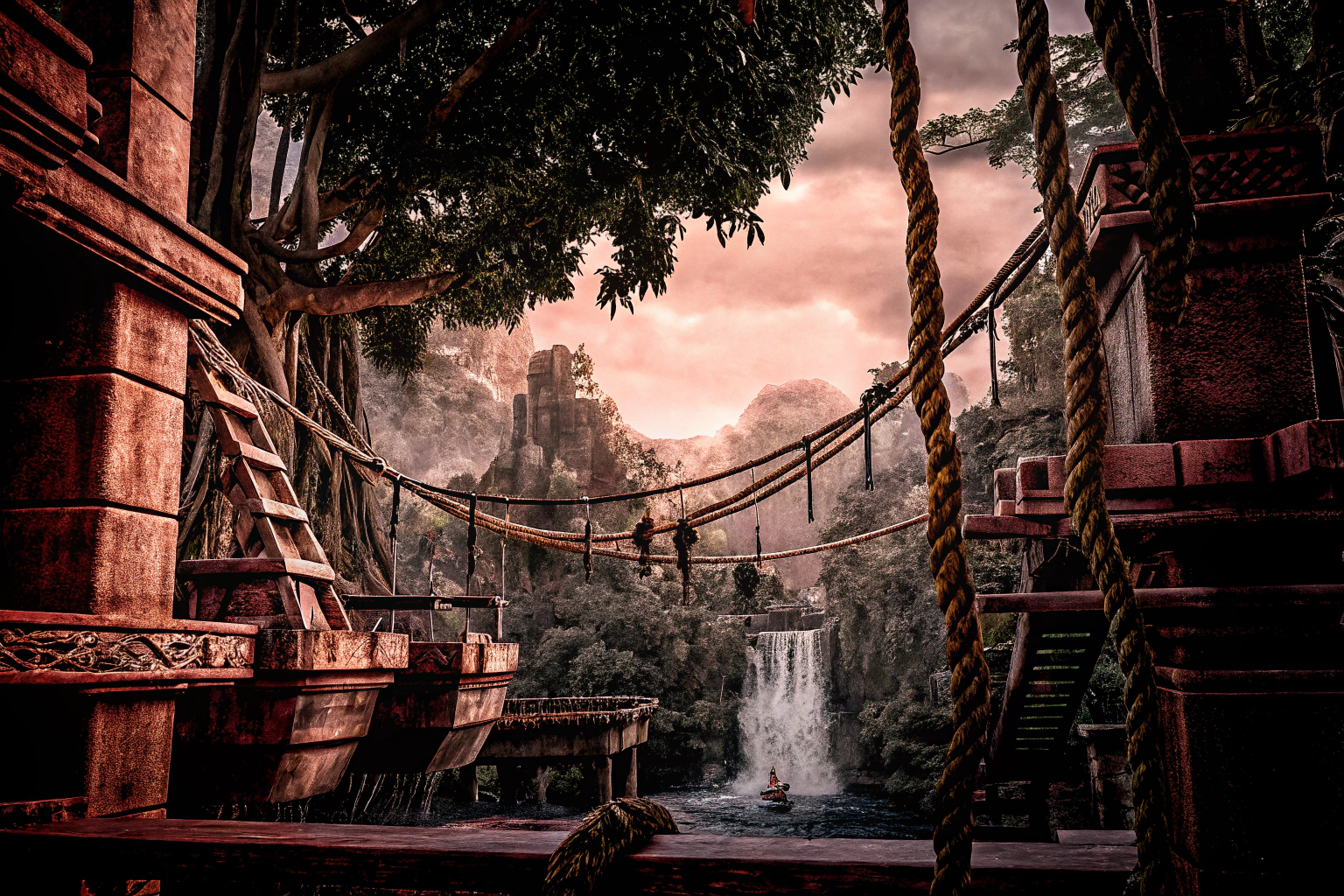 Level-Design eines typischen Action-Adventure-Spiels Level-Design in Action-Adventure