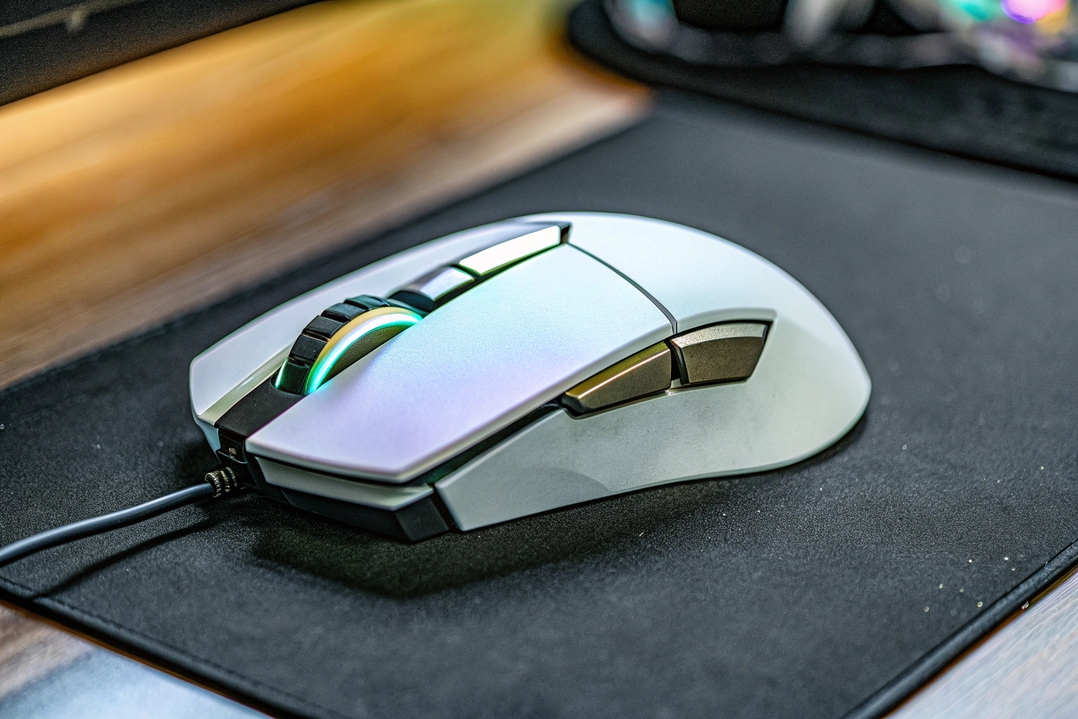 Logitech G502 HERO Gaming-Maus mit verschiedenen Gewichten und RGB-Beleuchtung. Logitech G502 HERO Gaming-Maus