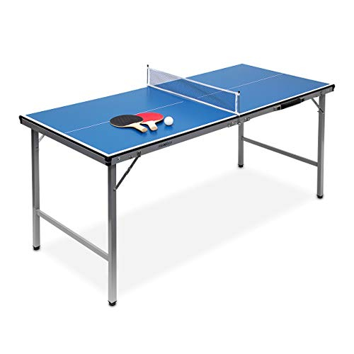 Relaxdays Unisex Jugend Midi Indoor Klappbare Tischtennisplatte