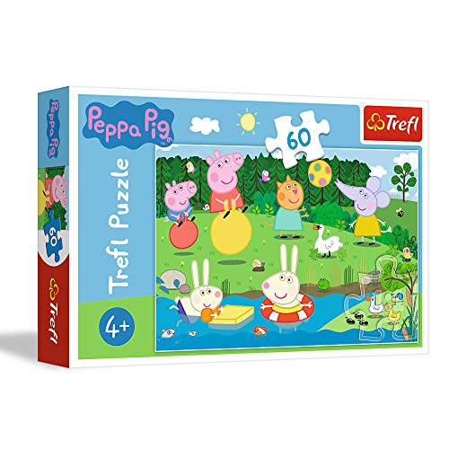 Trefl, Puzzle, Spielen im Sommer, Peppa Pig, 60 Teile
