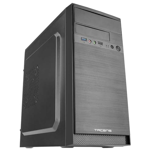 Tacens Anima AC4 - PC Gehäuse, Mini Tower, microATX, Aluminiumoberfläche, USB 3.0
