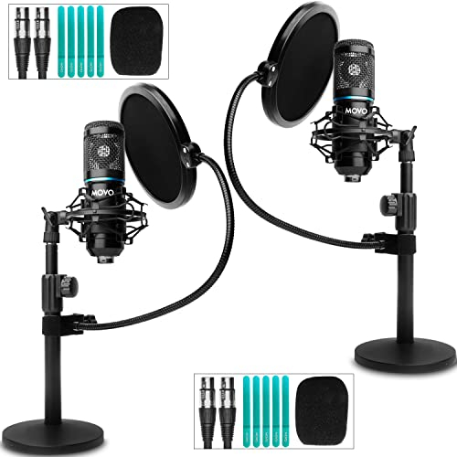 Movo PodPak2T Universal-XLR-Kondensatormikrofon-Podcast-Ausrüstungs-Set