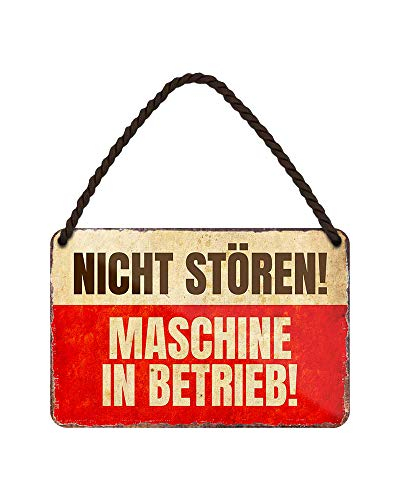 helges-shop Nicht stören Maschine in Betrieb Blechschild