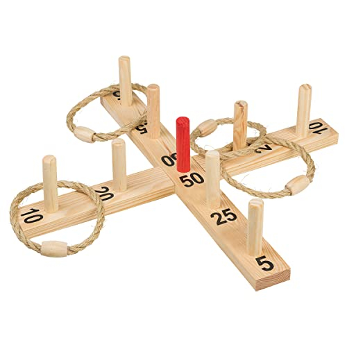 Idena 40199 - Ringwurf-Spiel aus Holz