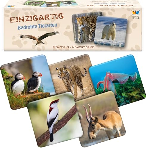 Starnberger Spiele - Einzigartig - Bedrohte Tierarten - Memospiel
