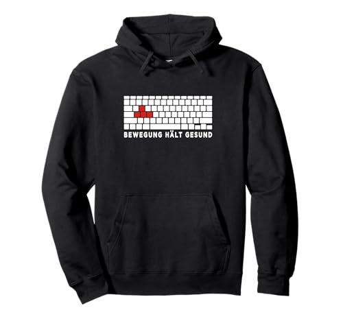 Bewegung hält gesund Gaming Tastatur PC Gamer WASD Pullover Hoodie