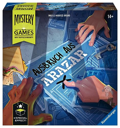 Ravensburger Familienspiel: Mystery Games - Der Ausbruch aus Arazar