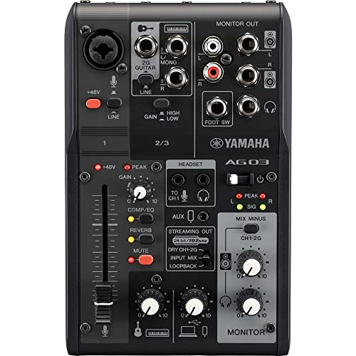 Yamaha AG03MK2 3-Kanal-Live-Streaming Mischpult