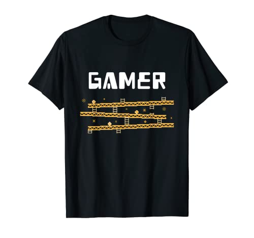 Klassische Plattform-Spiele Lover's Retro Vintage-Gamer T-Shirt