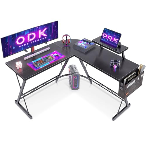 ODK Gaming Tisch, Gaming Schreibtisch Eckschreibtisch