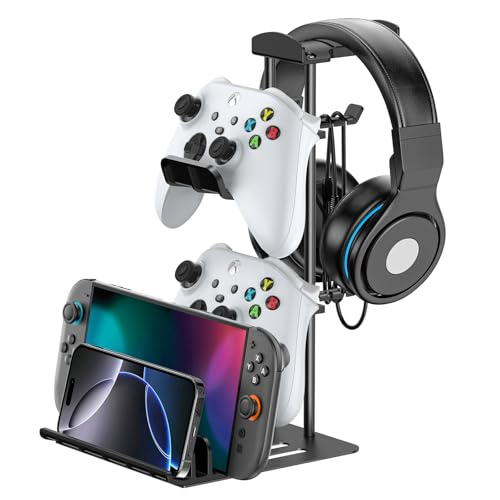 KDD Gaming Headset Ständer, Controller Halter & Kopfhörer Halterung Tisch