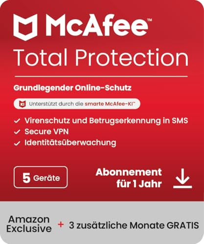 McAfee Total Protection (5 Geräte) 2025