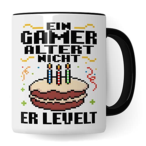 Gamer Tasse, Ein Gamer altert nicht - Er levelt