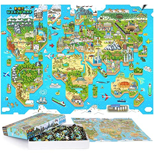 Puzzle Erwachsene/Puzzle 1000 Teile - Retro-Gaming im 8-Bit-Stil