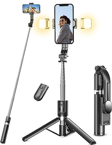 Selfie Stick Stativ mit 2 Fülllicht