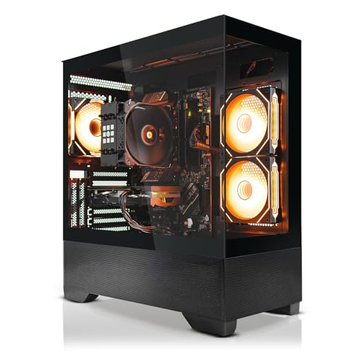 SYSTEMTREFF High-End Gaming PC AMD Ryzen 9 7900X 12x5.6GHz | Nvidia RTX 5060 TI 16GB DX12 | 1TB M.2 NVMe | 32GB DDR5 RAM | Windows 11 | Desktop Computer Rechner für Gamer, Zocker & Streamer