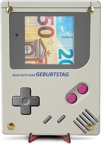 Retro Konsole - XL Geldgeschenk aus Holz