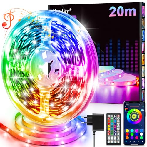 LED Streifen LED Strip 20m mit Fernbedienung & App