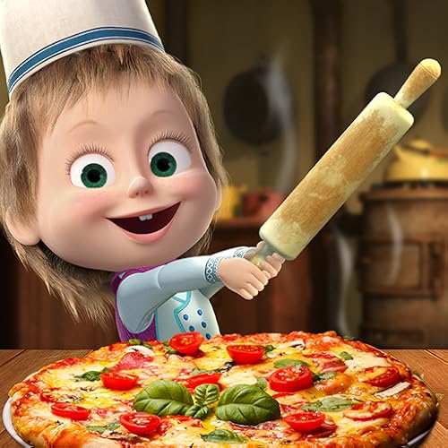 Mascha und der Bär Pizzeria! Koch Spiele für Kinder!